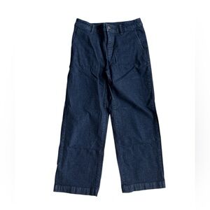 Muji Women’s Indigo Denim Pants Ankle Long Size S